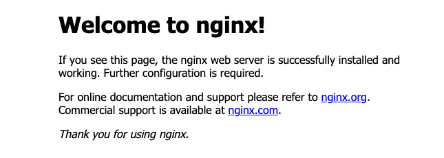 在瀏覽器輸入 Public IP 可以存取到 Nginx 的 Welcome 頁面